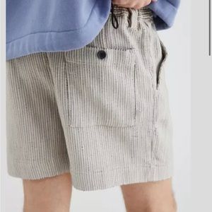 NEW Standard Cloth UO exclusive textured shorts striped blue white